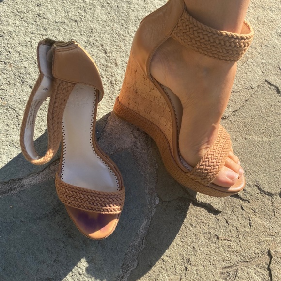 Woven Cork 4" Wedge - Picture 2 of 3